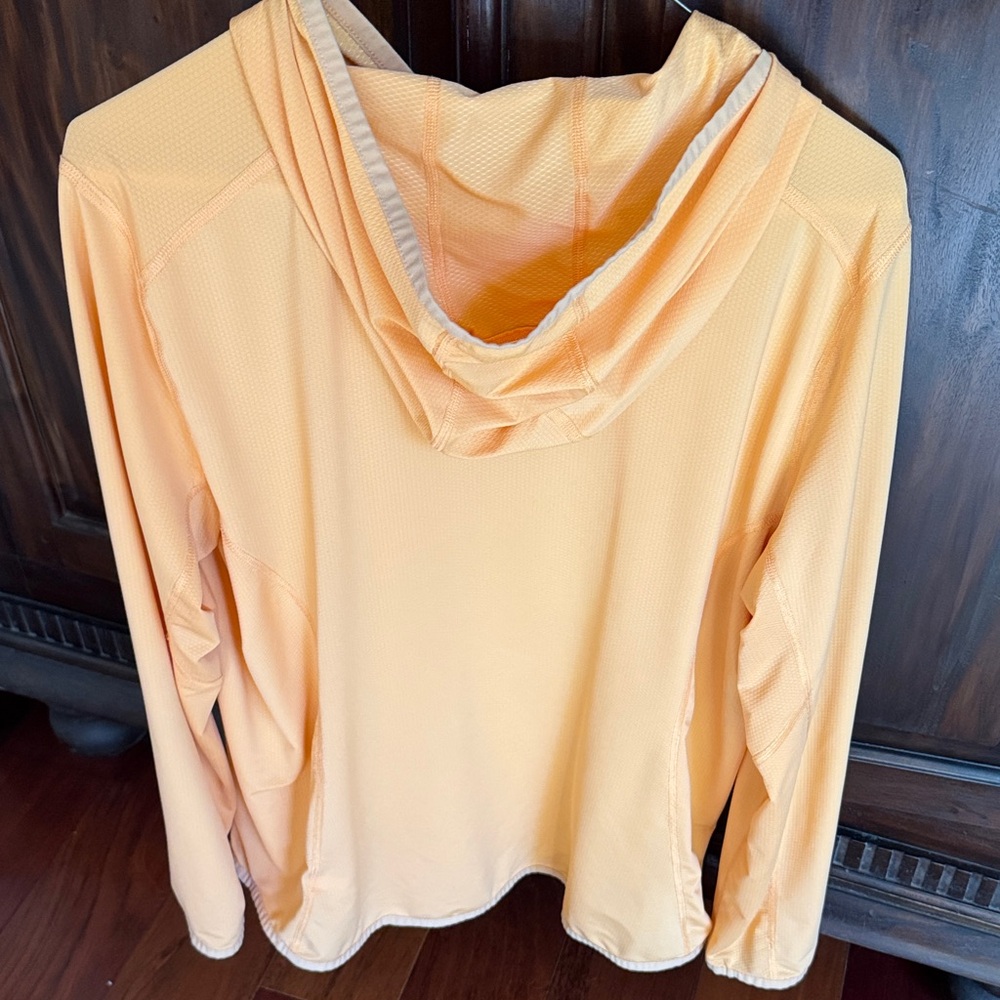 Duluth Trading Co Orange Hoodie lightweight - Picture 3 of 4